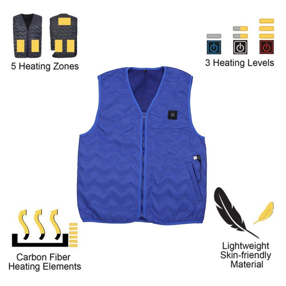 Heated Vest Rechargeable Intelligent Thermostat Vest V