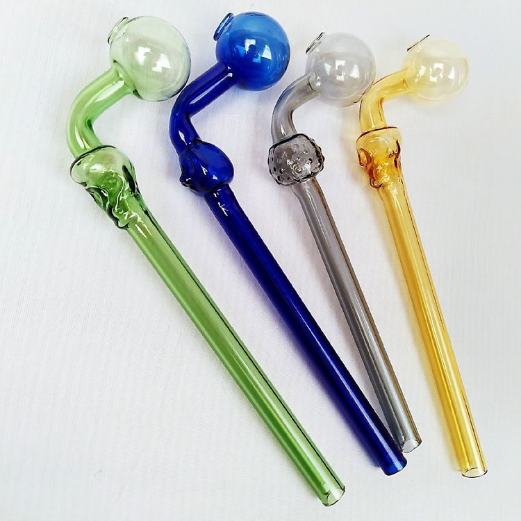 High Borosilicate Glass Craft Straw Curved Glass Bucket