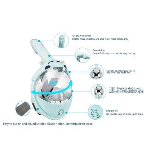Scuba Diving Mask For Kids Full Face HD Anti Fog