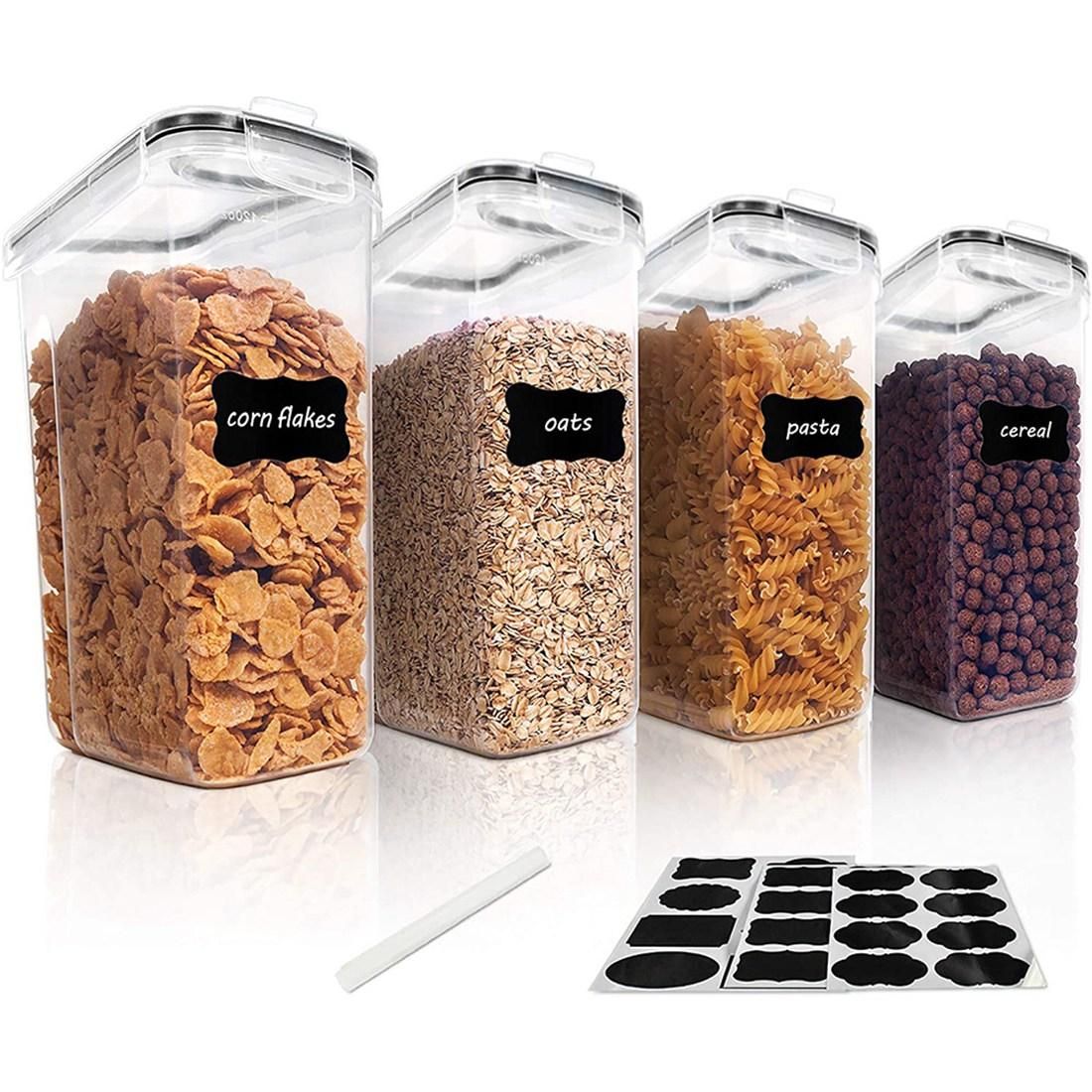 Cereal Storage Container Set, PP Airtight Food