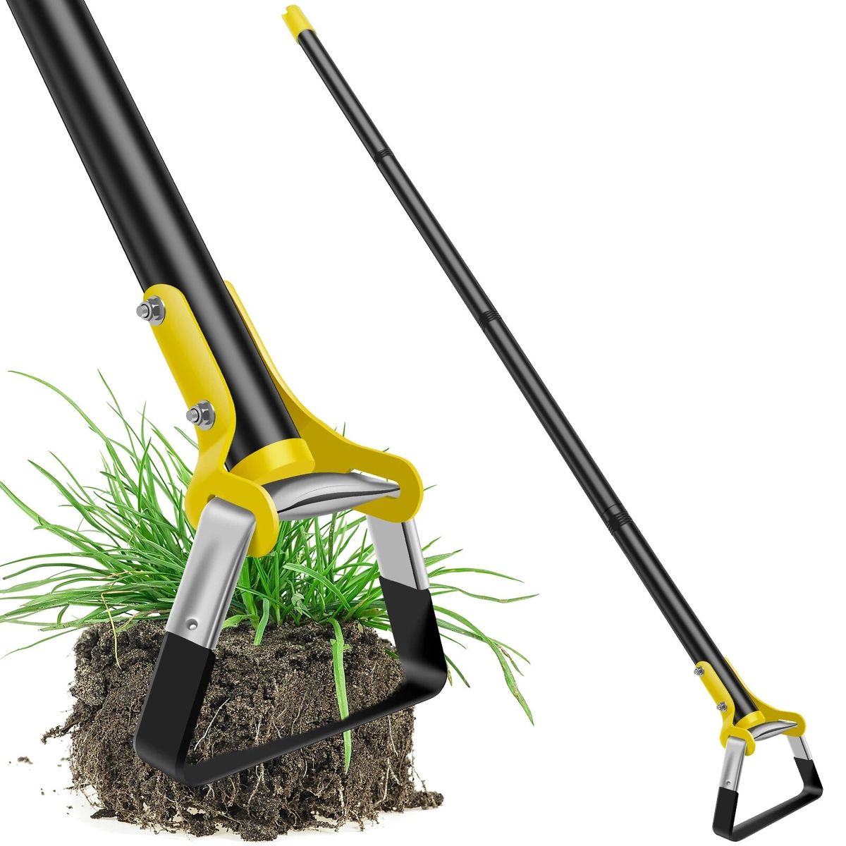 Garden Hoe Tool 1.2/1.6M Stainless Steel Sharp Stirrup Loop