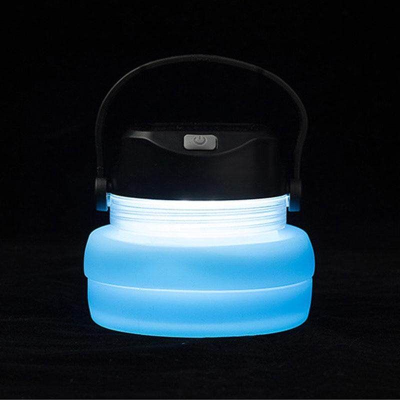 Solar Charging Kettle Outdoor Camping Water Lamp With Lamp Cup Collapsible Kettle 5 Lighting Modes 6 Sound Effects Energy Saving Environmental Protection