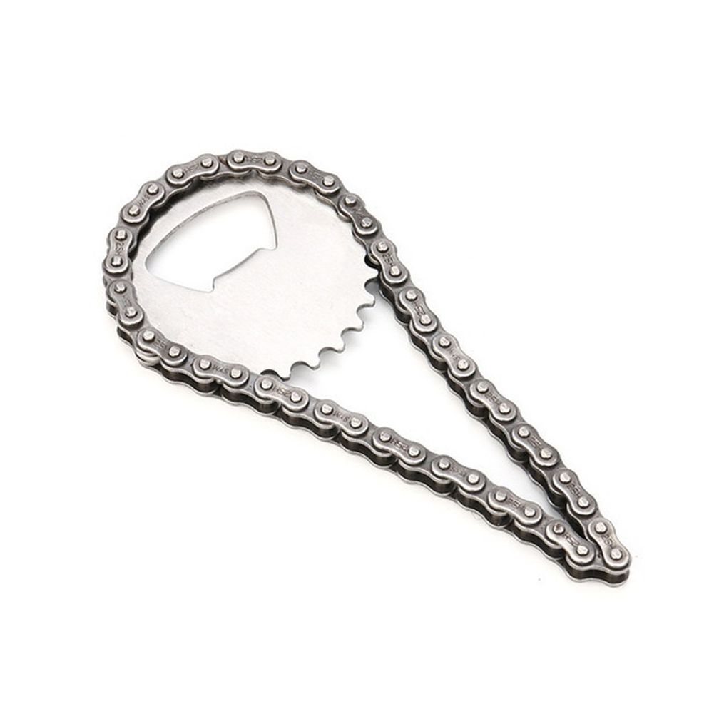 Creative Stainless Steel Bicycle Chain Bar Beer Bottle-