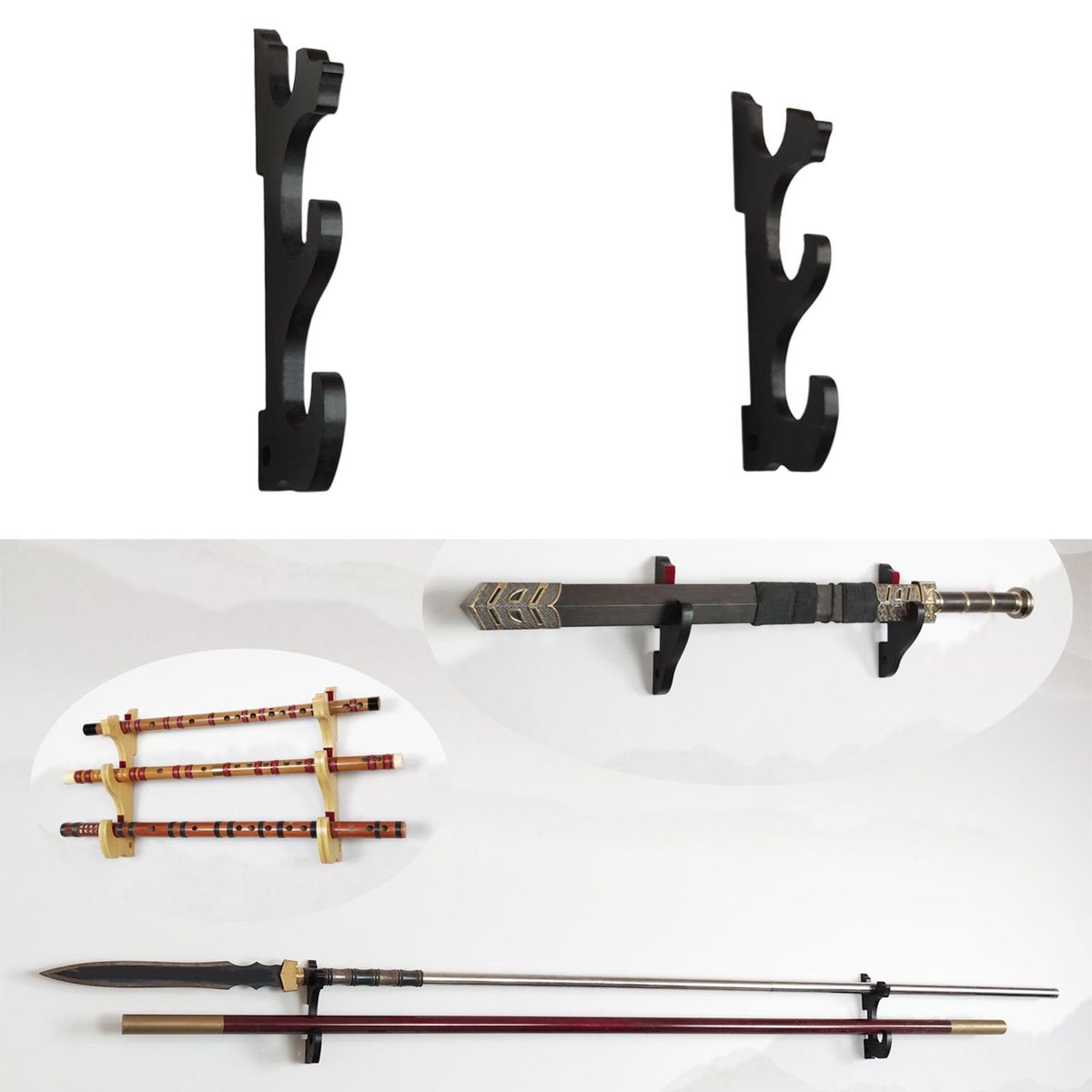 3 Tier Samurai  Stand Lightsaber Storage Black