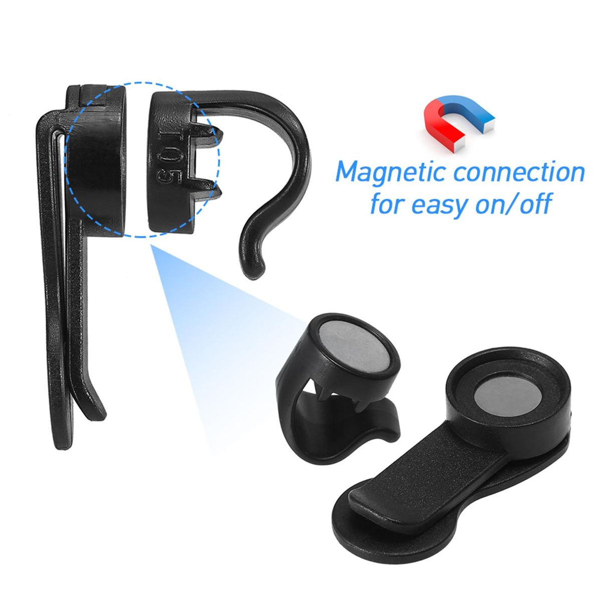 Universal Magnetic Tube Clip Water Bladder Hose Clip Removable Hydration Pack Clamp Magnetic Hose Holder