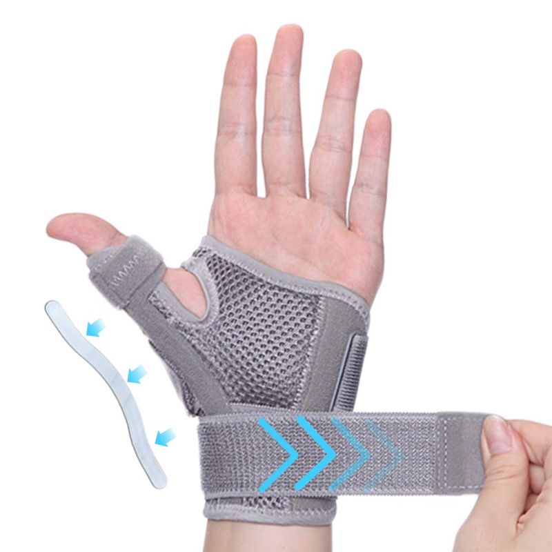 1PC Thumb Ca Splint Stabilizer Wrist Support  Protector Carpal Tunnel Tendonitis Pain Relief Right Left Hand Immobilizer-Black