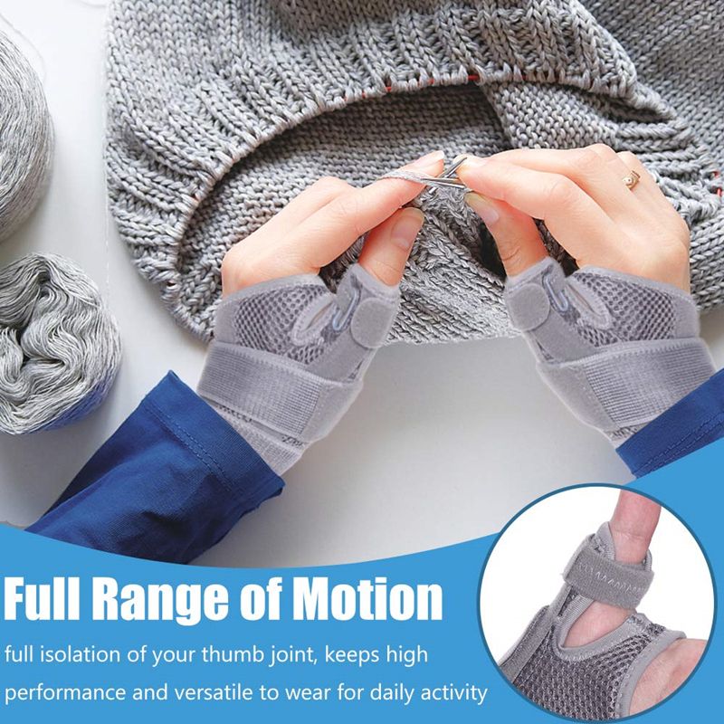1PC Thumb Ca Splint Stabilizer Wrist Support  Protector Carpal Tunnel Tendonitis Pain Relief Right Left Hand Immobilizer-Black