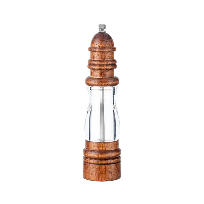（pepper Grinder）Wooden Salt And Pepper Grinder Manual Wood And Spice Pepper Mill Adjustable Coarseness Ceramic Grinder BBQ Kitchen Tools GRE