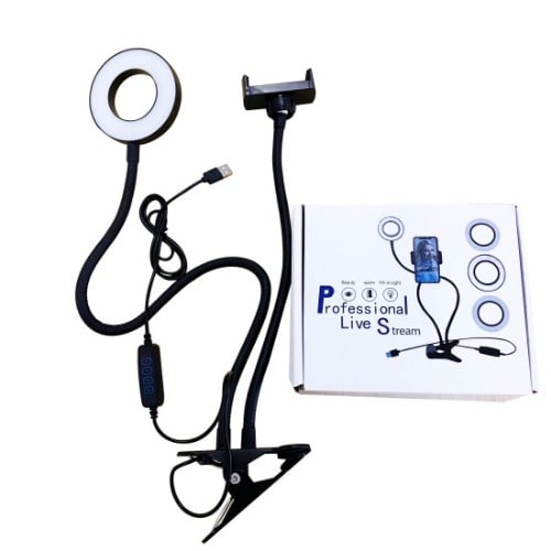 Professional Live Stream Ring Light With Phone Stand