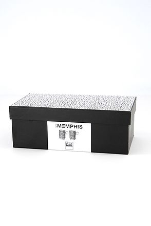 Memphis Espresso Cup 'Strokes' Set Of 2 -250 Ml, Black/White