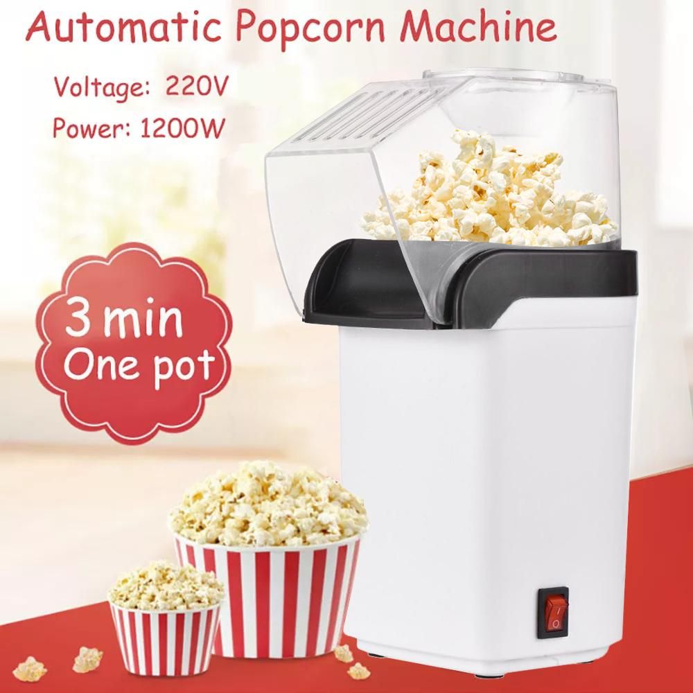 Popcorn Maker Home Popcorn Making Machine 1200W High Power Small Corn Extruder Mini Electric Popcorn Machine