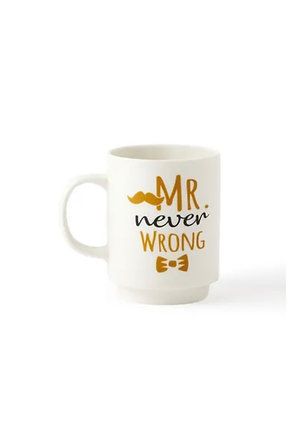 Ceramic Printed 2-Piece Mug Set, Mr. & Mrs.