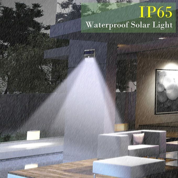 MT 2pcs/set 20   Solar Lights Motion Sensor Wall Light Outdoor Garden Yard  -black