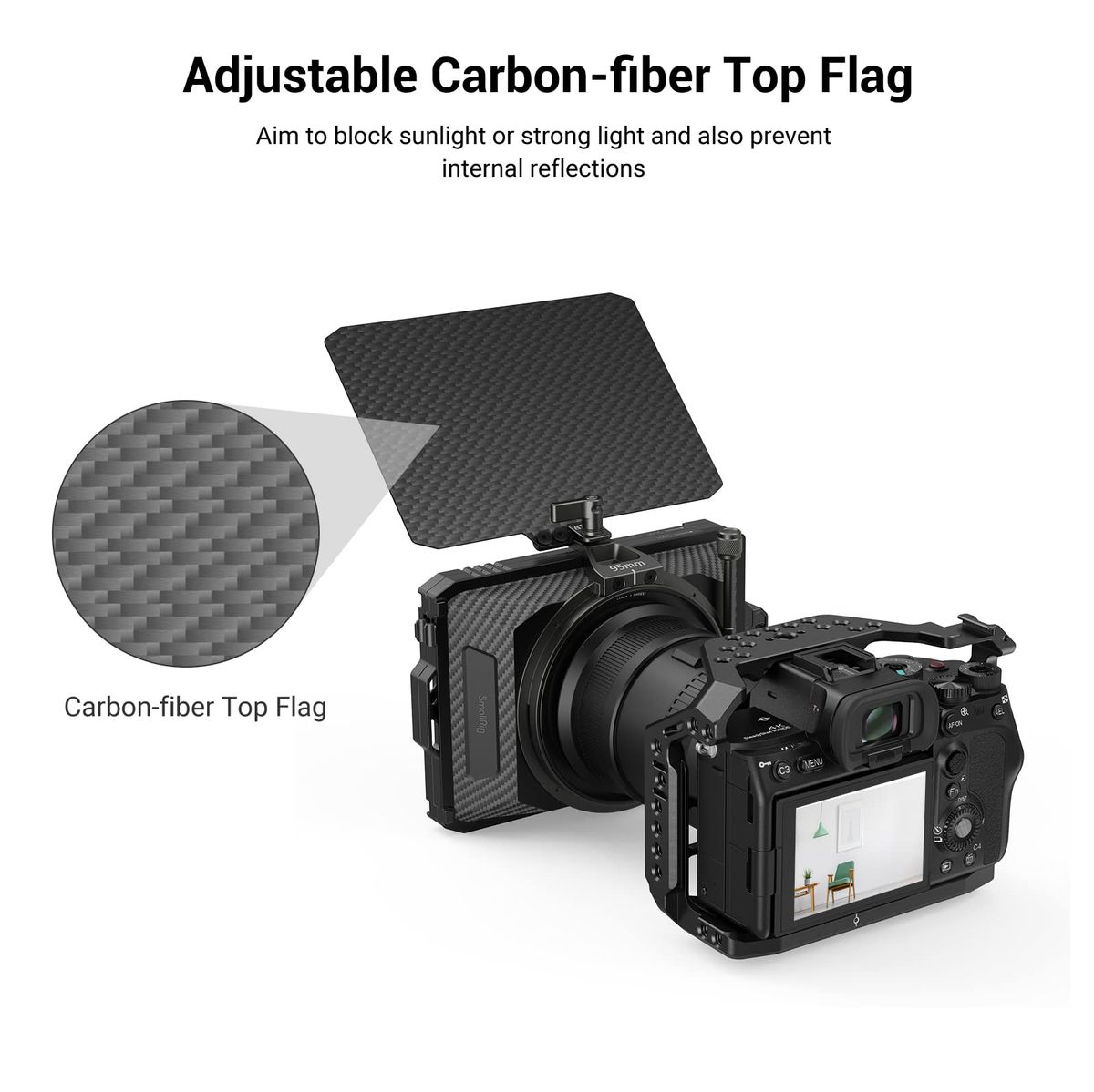 SmallRig Mini Matte Box Lite With Top Flag For DSLR And