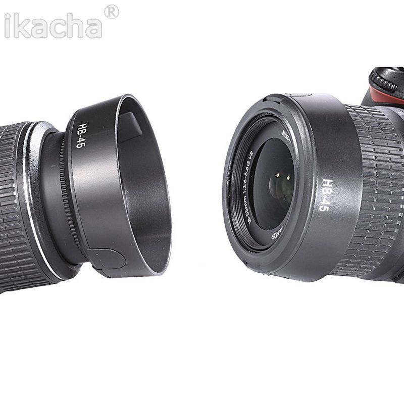 5pcs Camera Lens Hood Hb-45 52mm Lc-52 For Nikon D60 D40 Vr