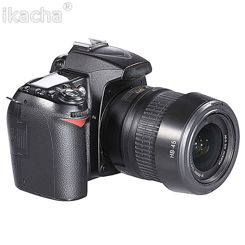 5pcs Camera Lens Hood Hb-45 52mm Lc-52 For Nikon D60 D40 Vr