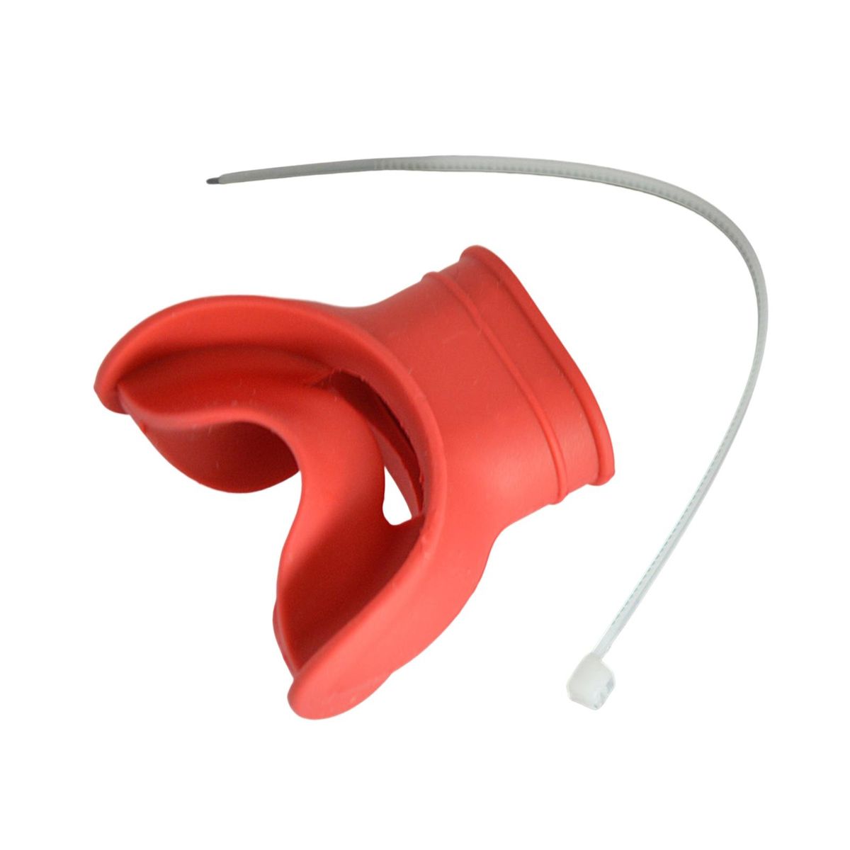1 Set Breathing Tube Mouthpiece Silicone Scuba Diving Breathing Tube Bite Mouthpiece Red
