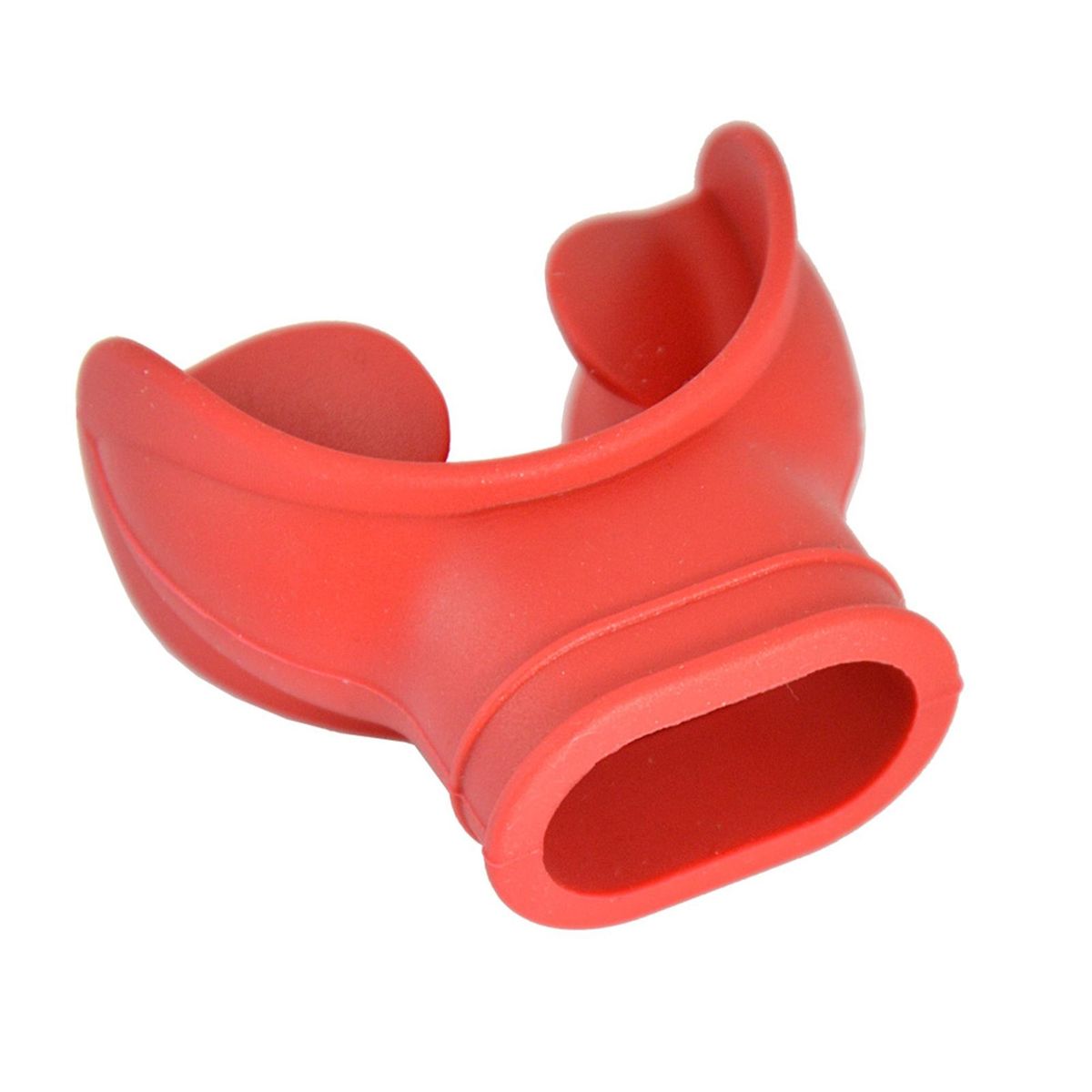 1 Set Breathing Tube Mouthpiece Silicone Scuba Diving Breathing Tube Bite Mouthpiece Red