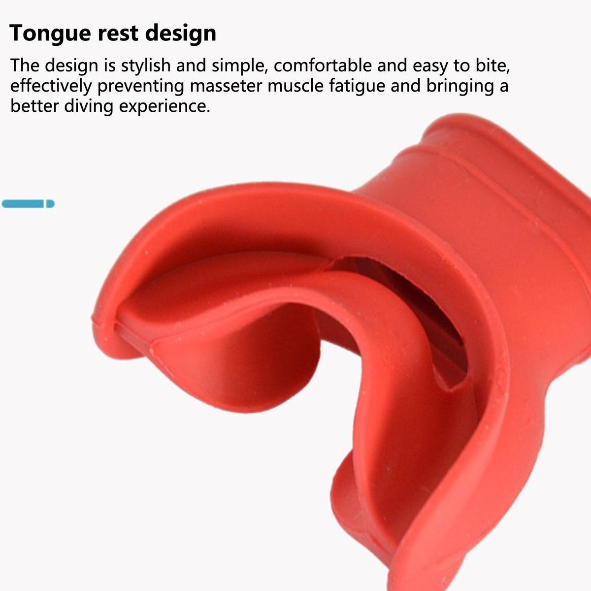 1 Set Breathing Tube Mouthpiece Silicone Scuba Diving Breathing Tube Bite Mouthpiece Red