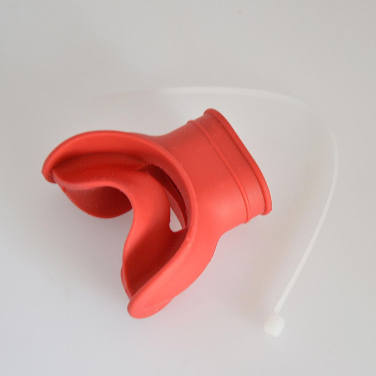 1 Set Breathing Tube Mouthpiece Silicone Scuba Diving Breathing Tube Bite Mouthpiece Red