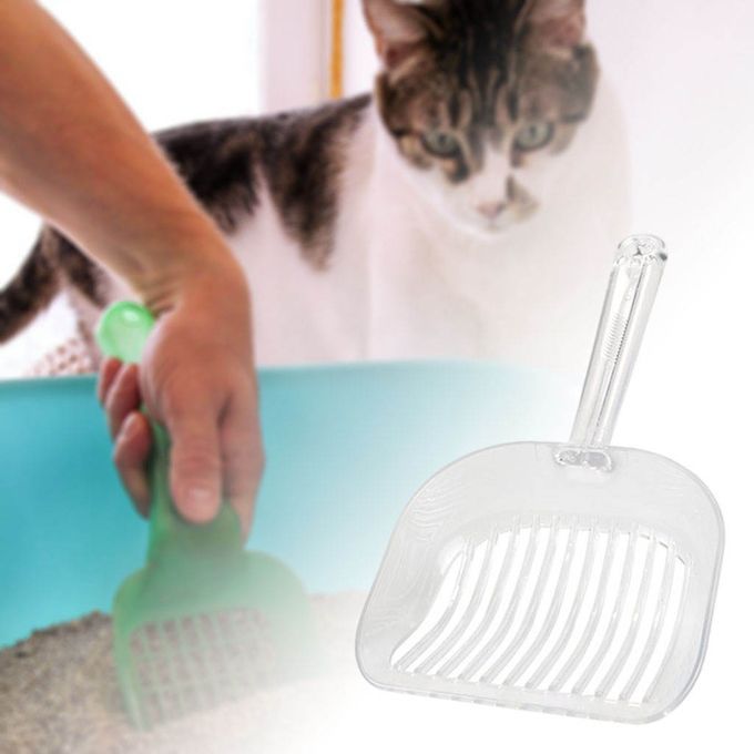 Cat Litter Scooper Antibacterial Pet Sift Shovel For Pet Cat White