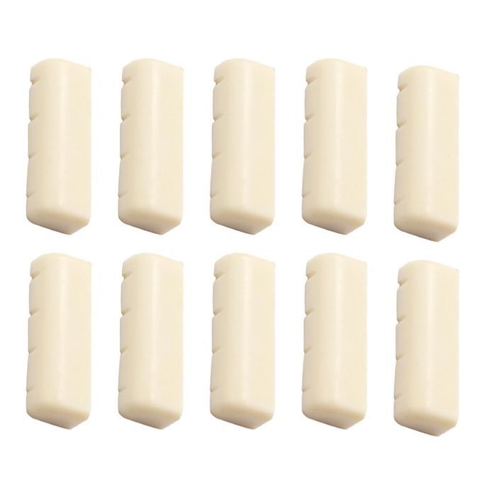 10x  Bone Nut Four String Banjo Top Nut For DIY Banjo Replacement