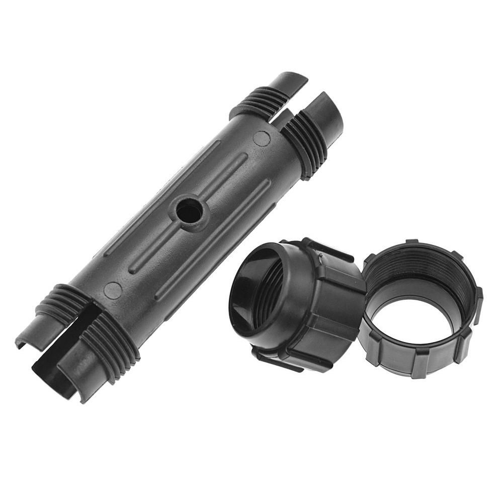 2 Pcs Paddle Connector Black Screwed  Joint Fits for Kayak Canoe Stand Up Paddle