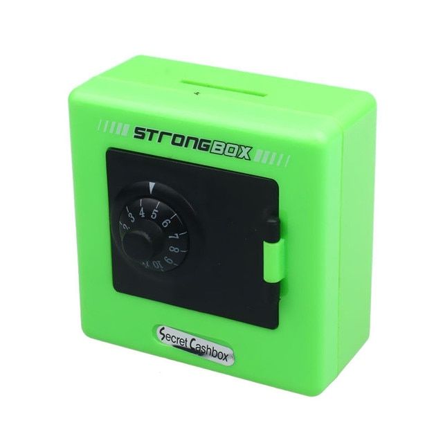 Combination Lock Coin Organizer Money Saving Storage Box
