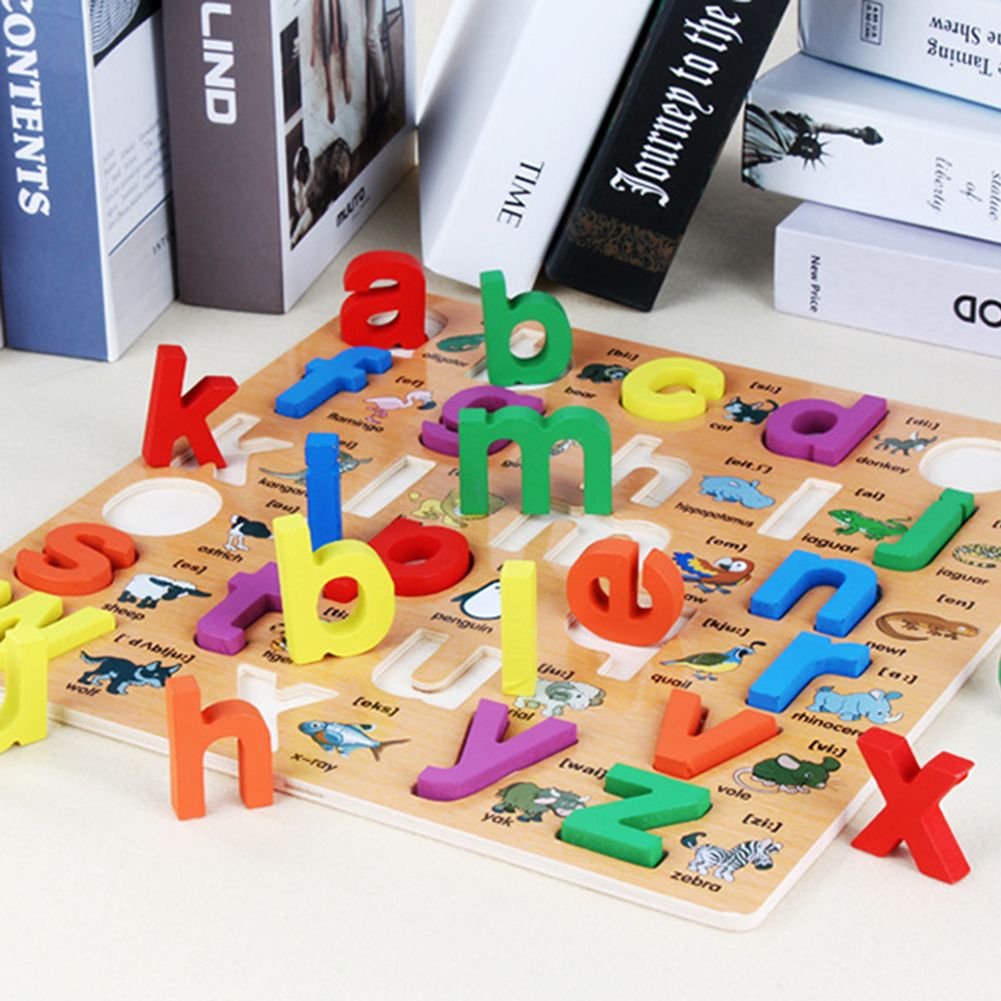Children Early Education Wooden Puzzle Hand Grasping-4#