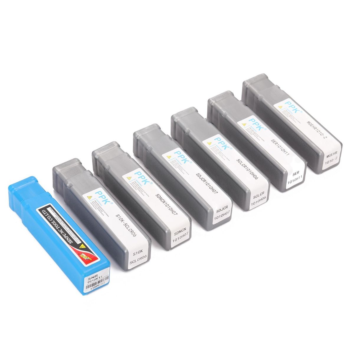 7pcs 10mm Shank Lathe Turning Tool Holder Boring Bar With