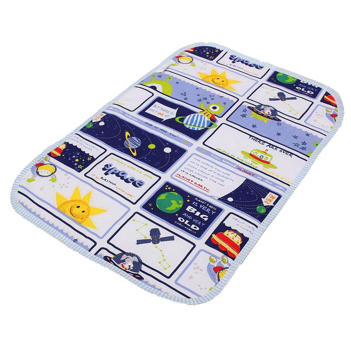 Fashion Cartoon Aborsbent Baby EVA Waterproof Urine Mat Changing Pad Apricot