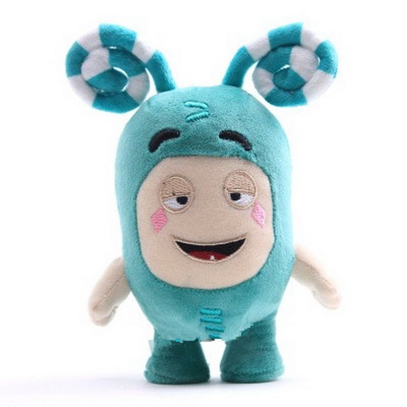 18cm Oddbods Cartoon Plush Toys Cute Soft Fuse Pogo Bubbles Slick Zeke Jeff Plush Doll Toys For Kids Christmas Gift(#purple)