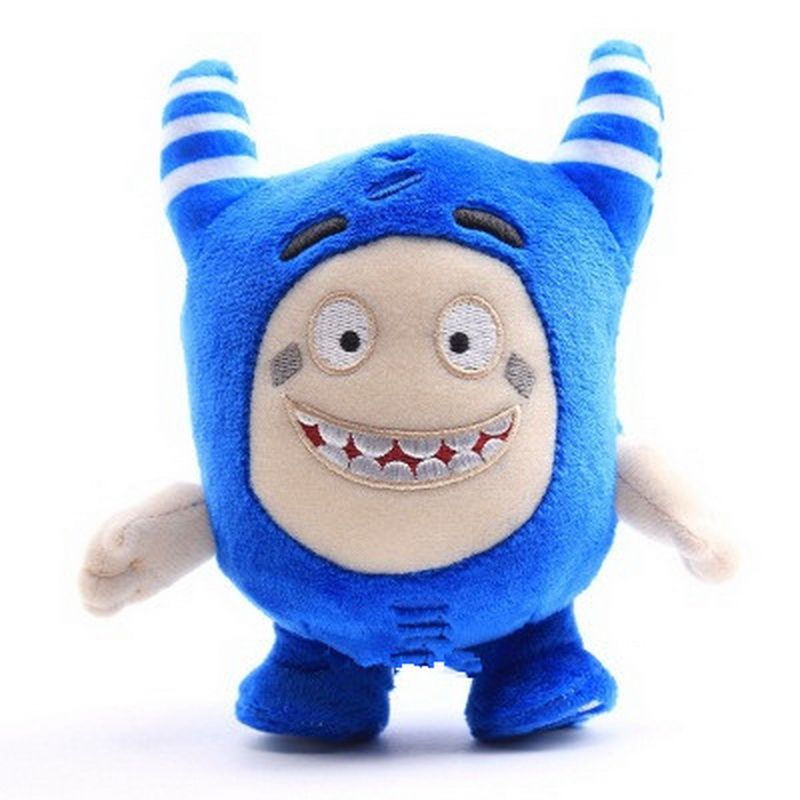 18cm Oddbods Cartoon Plush Toys Cute Soft Fuse Pogo Bubbles Slick Zeke Jeff Plush Doll Toys For Kids Christmas Gift(#purple)