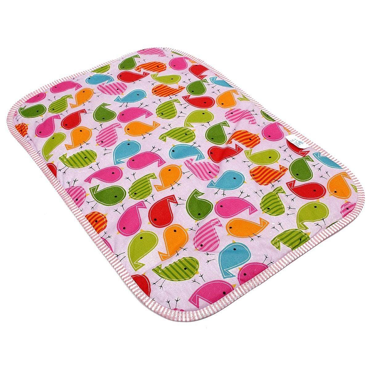 Fashion Cartoon Aborsbent Baby EVA Waterproof Urine Mat Changing Pad Coffee