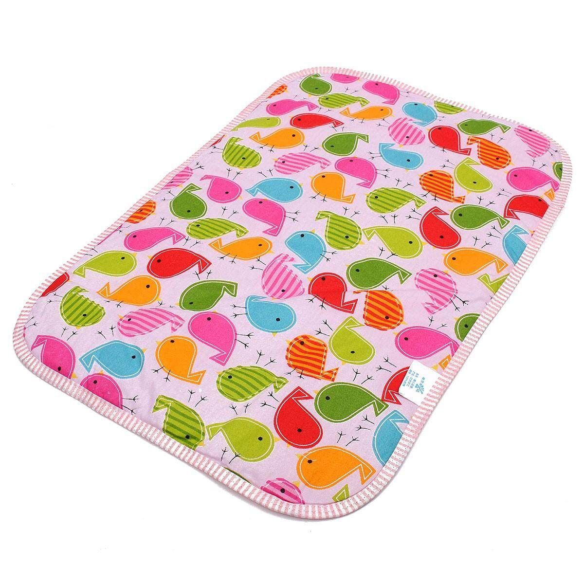 Fashion Cartoon Aborsbent Baby EVA Waterproof Urine Mat Changing Pad Coffee