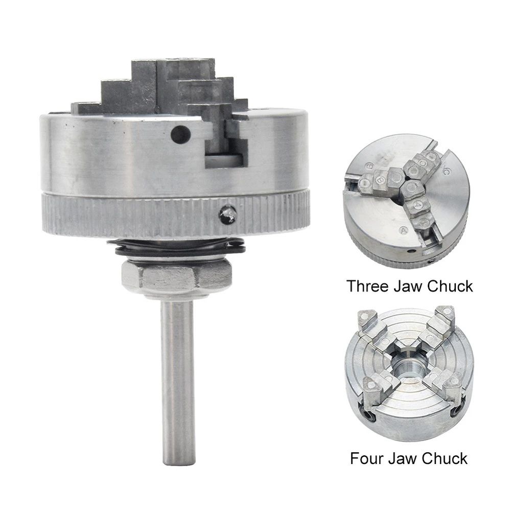 Zinc Alloy 4-Jaw Chuck Connecting Rod Self Centering Wood