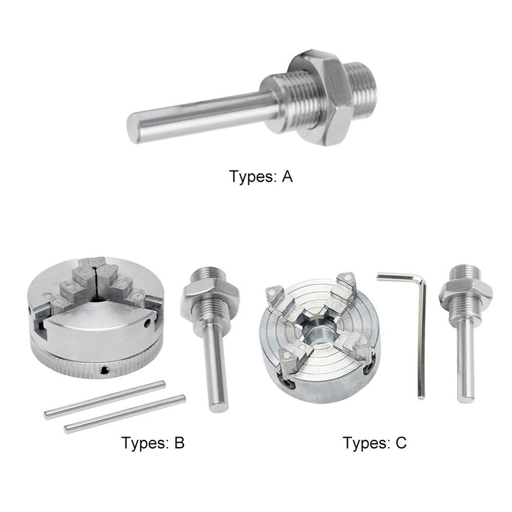 Zinc Alloy 4-Jaw Chuck Connecting Rod Self Centering Wood