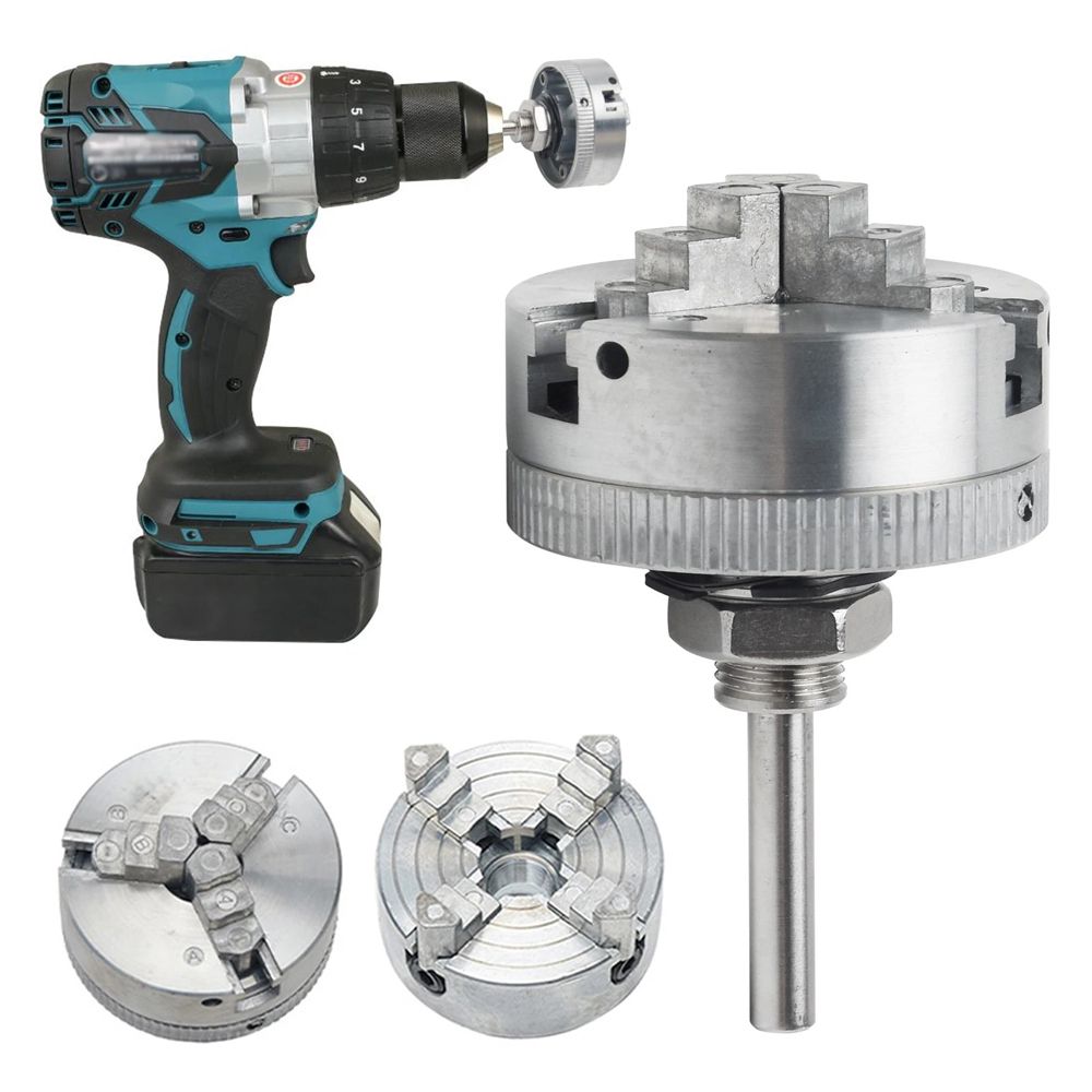 Zinc Alloy 4-Jaw Chuck Connecting Rod Self Centering Wood