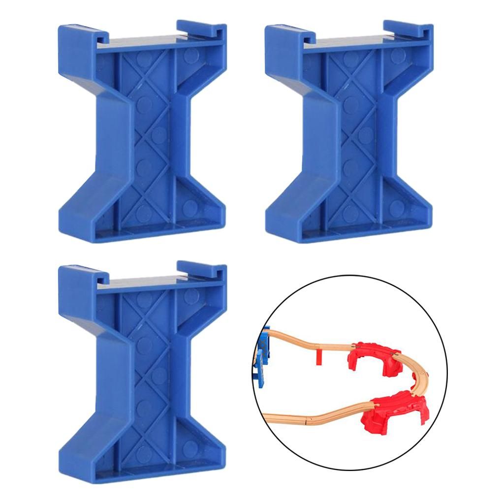 Train Toy Bridge Support Track Railway Train Piers For Style A Blue