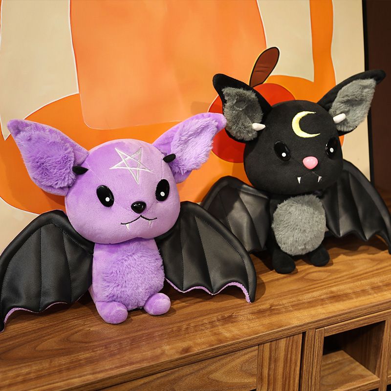 Dark Series Plush Bat Toy Pentacle Moon Bat Doll Stuffed