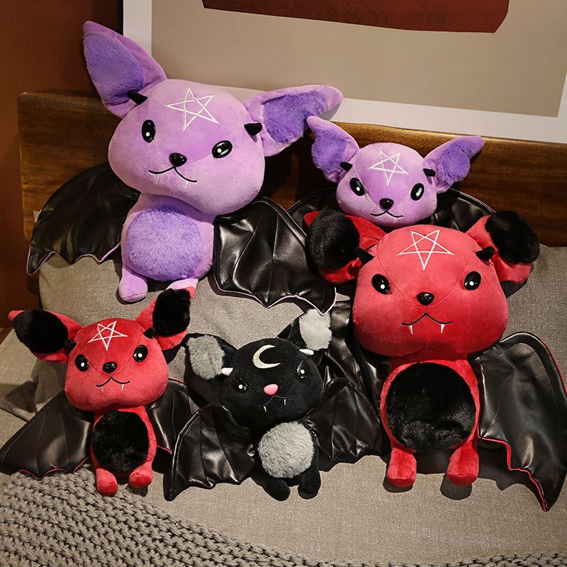 Dark Series Plush Bat Toy Pentacle Moon Bat Doll Stuffed