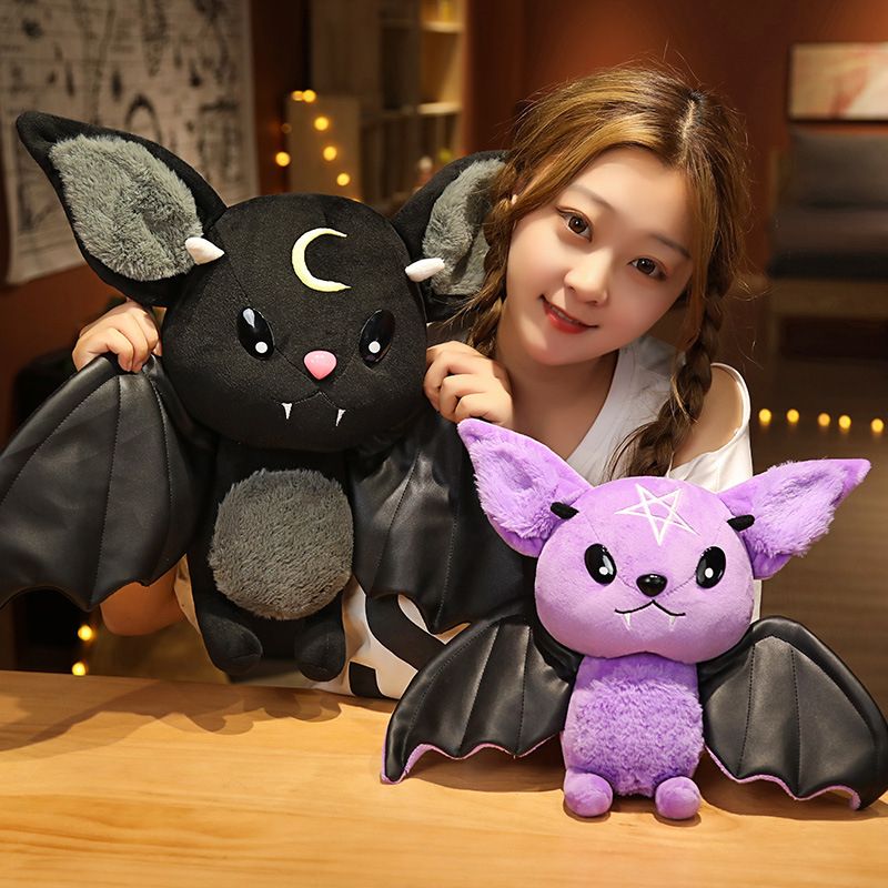 Dark Series Plush Bat Toy Pentacle Moon Bat Doll Stuffed