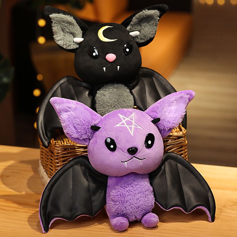 Dark Series Plush Bat Toy Pentacle Moon Bat Doll Stuffed