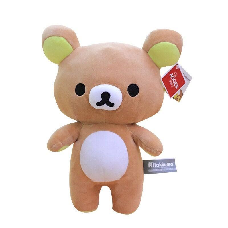 Kawaii Strawberry Rilakkuma Teddy Bear Plush Doll Keychain
