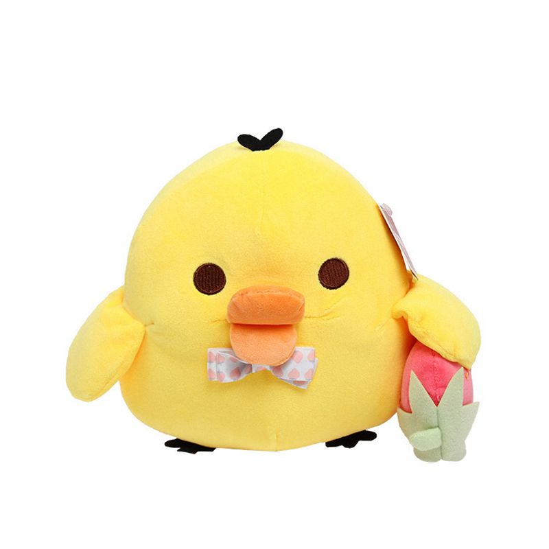 Kawaii Strawberry Rilakkuma Teddy Bear Plush Doll Keychain