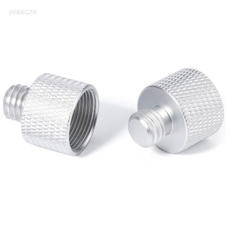 2pcs Mic Stand Adapter 58 Female To 38 Male Threaded Tripod