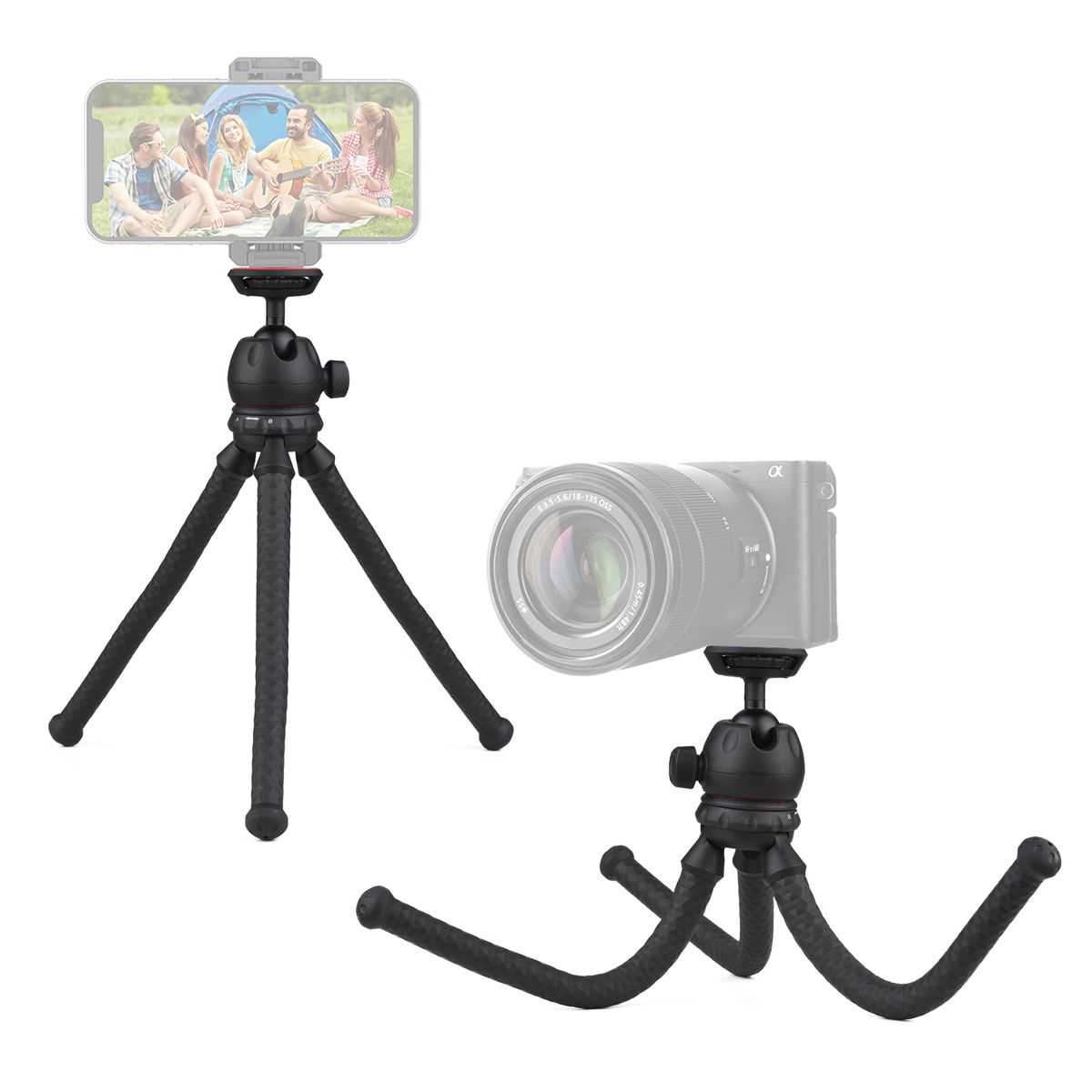 Flexible Octopus Tripod Soft Tube Desktop Tripod With 2KG