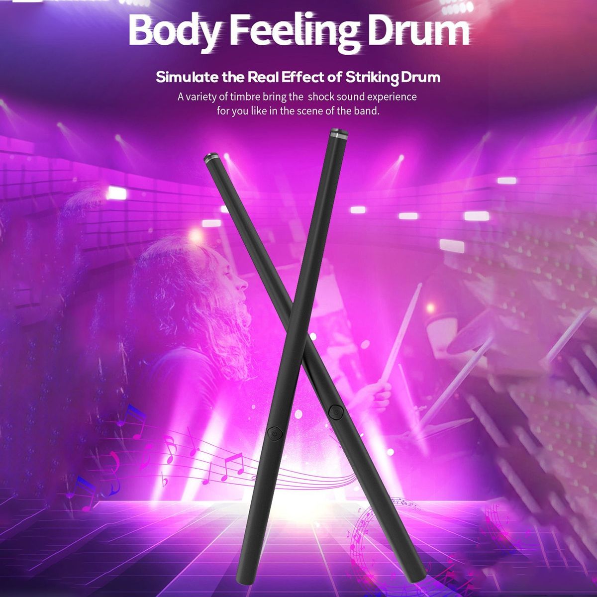 Electronic Drumsticks Somatosensory Drum Kit Portable Virtua