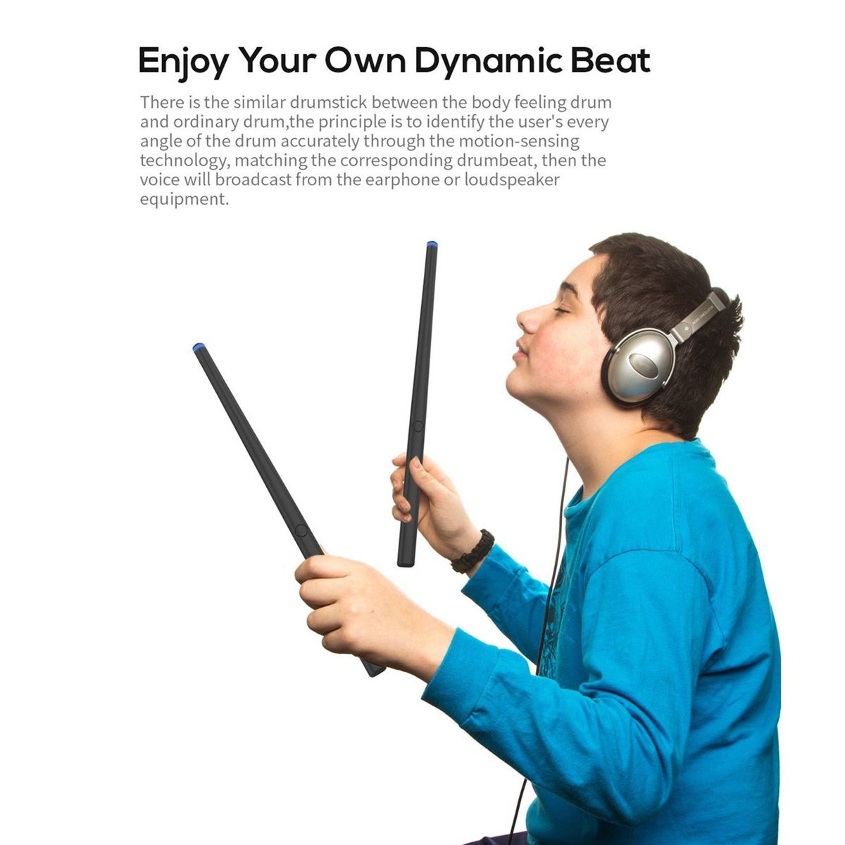 Electronic Drumsticks Somatosensory Drum Kit Portable Virtua