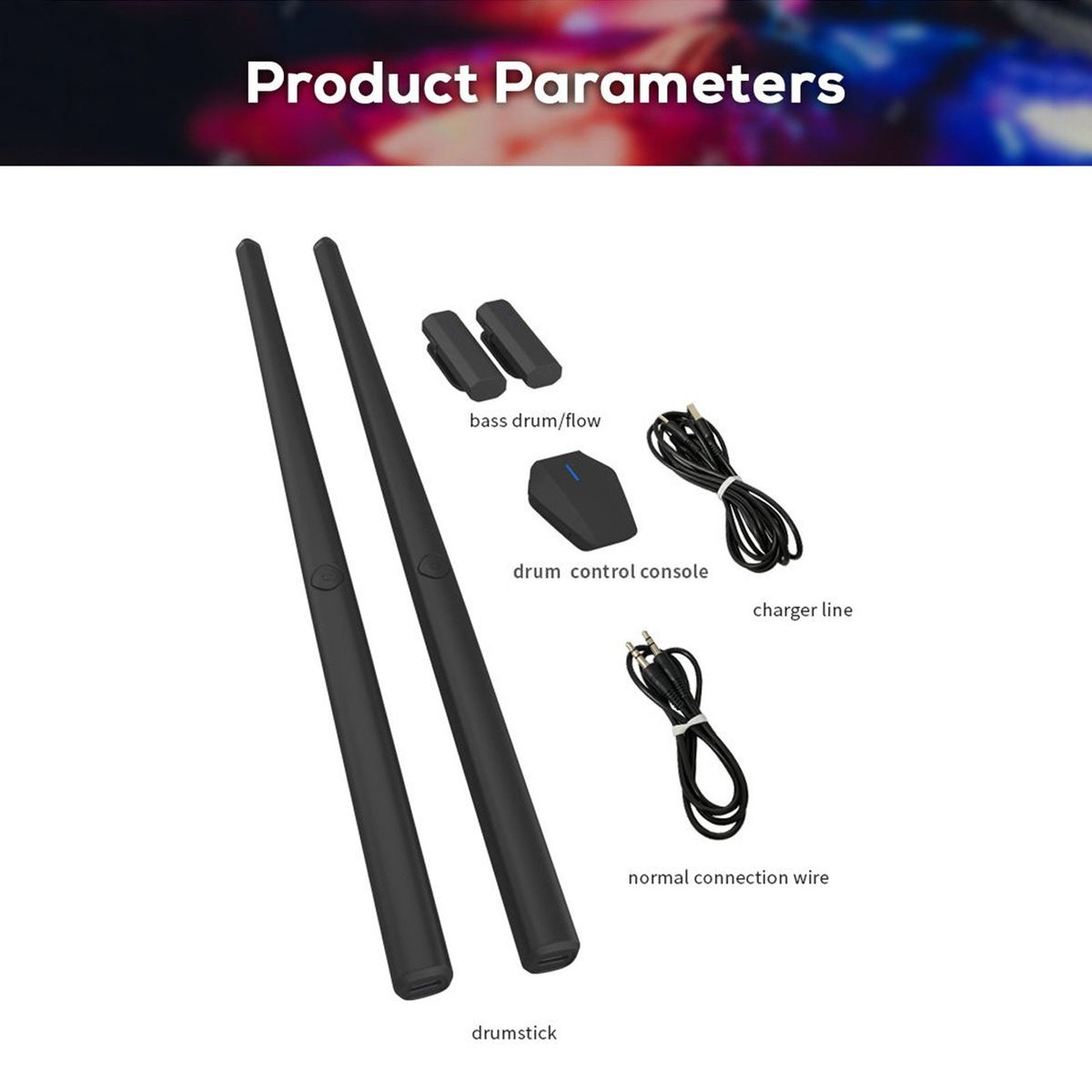 Electronic Drumsticks Somatosensory Drum Kit Portable Virtua